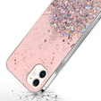 Telefontok a iPhone 11, Glittery, rózsaszín