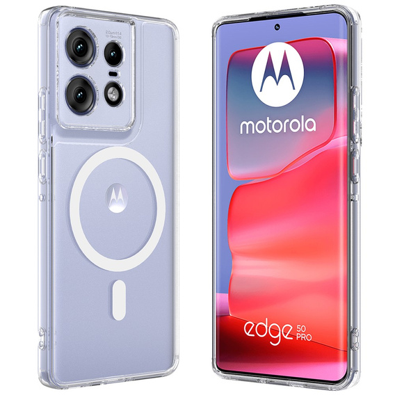 Tok a Motorola Edge 50 Pro, Fusion Hybrid, MagSafe-hoz, átlátszó