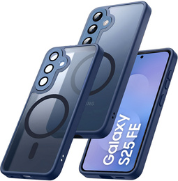 Matt tok iPhone 17 Pro készülékhez, MagSafe-hoz, áttetsző kék