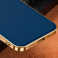 Telefontok a iPhone 14 Pro, Cowhide Leather, kék