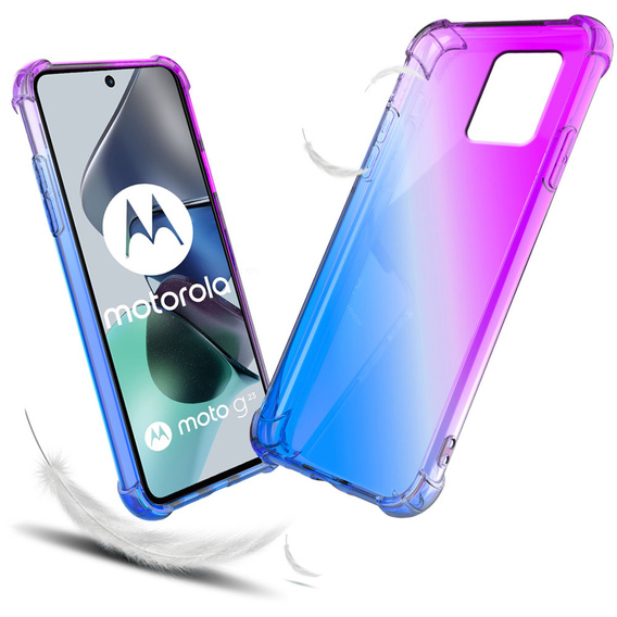 Tok Motorola Moto G23 / G13 4G, Gradient Dropproof, Lila / kék