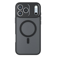 Matt tok iPhone 17 Pro Max készülékhez, Magsafe-hoz, matt fekete