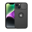 ERBORD MagSafe Cam Slider tok, fekete + képernyővédő üveg iPhone 13 / iPhone 14 készülékekhez