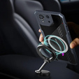 Tok ASUS ROG Phone 8 Pro, mágneses lemezzel, átlátszó / fekete