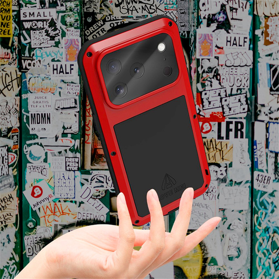 Páncélozott tok edzett üveggel iPhone 17 Pro készülékhez