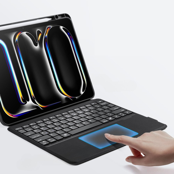 Billentyűzet tok Apple iPad Pro 13" 7th gen 2024, Dux Ducis DK Series, fekete