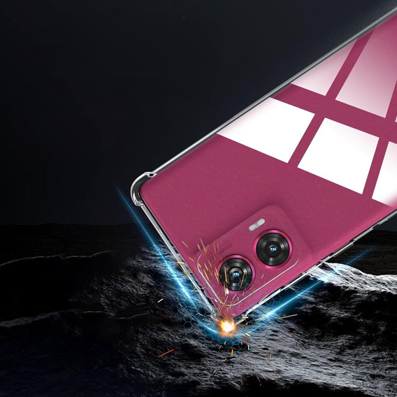 Telefontok a Motorola Edge 50 Fusion 5G, Dropproof, átlátszó