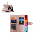 Pattintható tok a Honor Magic 7 Lite, Wallet Zipper Pocket, rózsaszín