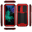 Páncélozott tok a Samsung Galaxy S23 Plus, R-JUST CamShield Slide, piros