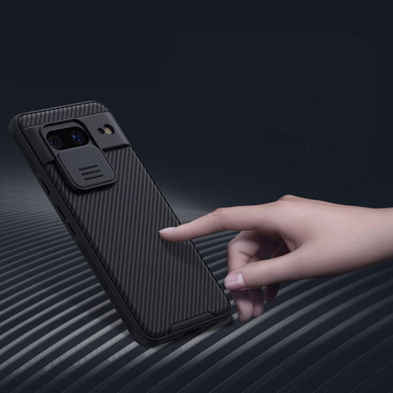 Tok Google Pixel 8, páncélozott Nillkin, CamShield Pro, fekete