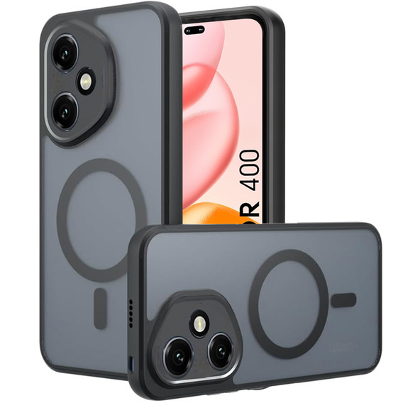 Tok Honor 400 5G-hoz, MagSafe, ERBORD Matt Case, fekete