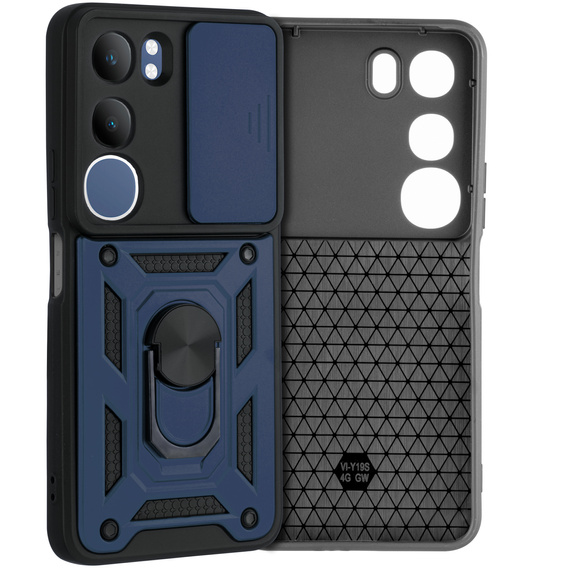 Telefontok a Vivo Y19s, CamShield Slide, kék