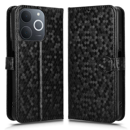 Flap tok Realme Note 70T 4G, Wallet Rhombus, fekete
