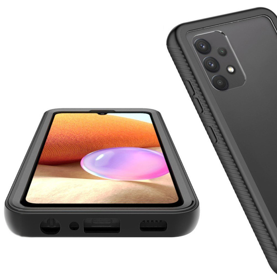 Tok Samsung Galaxy A32 4G (LTE) készülékhez, Shockproof, fóliával, kék