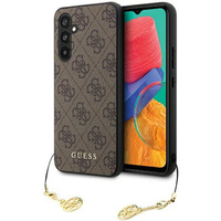 GUESS Telefontok a Samsung Galaxy S23 FE, 4G Charms Collection Hardcase, barna