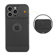Telefontok a iPhone 15 Pro Max, ERBORD MagProtect Slide Camera, fekete