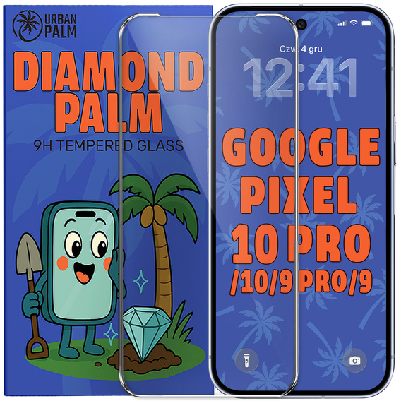 Diamond Palm edzett üveg a Google Pixel 10 Pro / 10 / 9 Pro / 9 készülékekhez