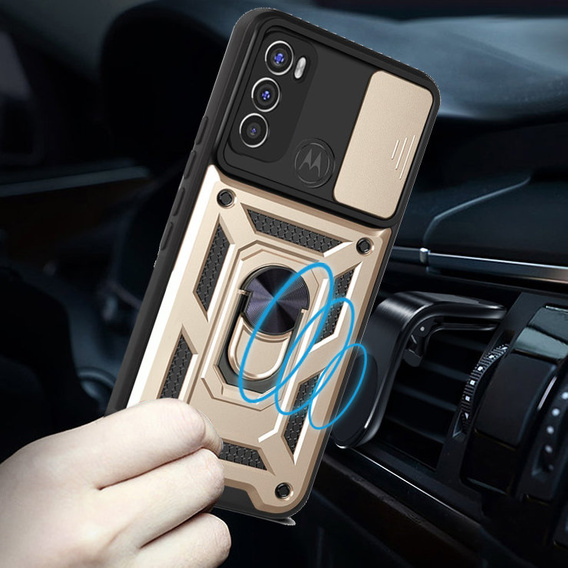 Telefontok a Motorola Moto G60, CamShield Slide, arany