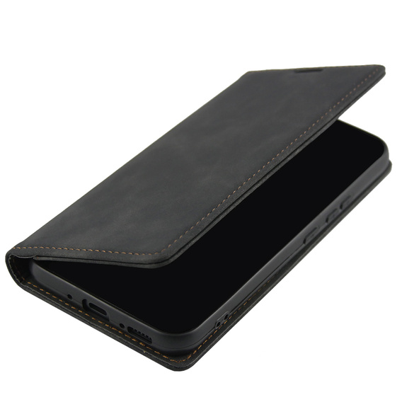 Telefontok a Samsung Galaxy A54, ERBORD Vintage, pénztárca patenttal, fekete