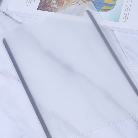PVC papírérzetű védőfólia iPad Air 10.9" 2022/2020 (5/4 gen.) / Pro 11" 2022/2021/2020/2018 (4/3/2/1 gen.) készülékhez, átlátszó