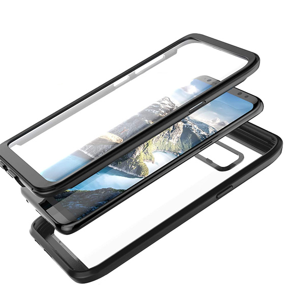 Tok Samsung Galaxy S8+ Plus készülékhez, Shockproof, fóliával, kék
