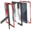 Páncélozott tok Samsung Galaxy Z Fold6 5G készülékhez, alumínium, állvánnyal és tolltartóval, fekete