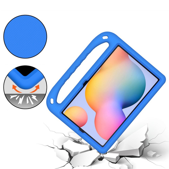 Gyermek tok Samsung Galaxy Tab S6 Lite 2022 / 2020, gyermek tok fogantyúval, kék