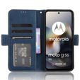 Pattintható tok a Motorola Moto G56 5G, Card Slot, sötétkék