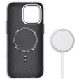 Tok iPhone 14 Pro, Carbon Fiber MagSafe, fekete