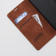 Telefontok a OnePlus 11 5G, ERBORD Vintage, pénztárca patenttal, barna