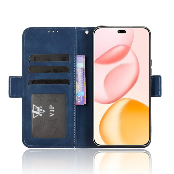 Pattintható tok a Honor 400 Pro 5G, Card Slot, sötétkék