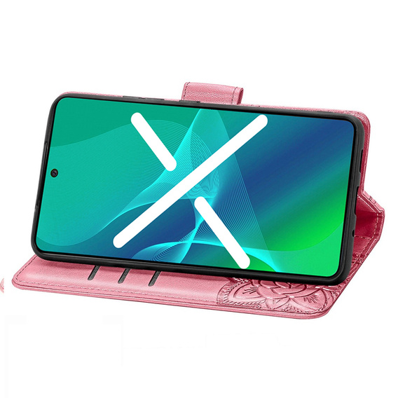 Pattintható tok a Oppo Reno8 T, Butterfly, rózsaszín