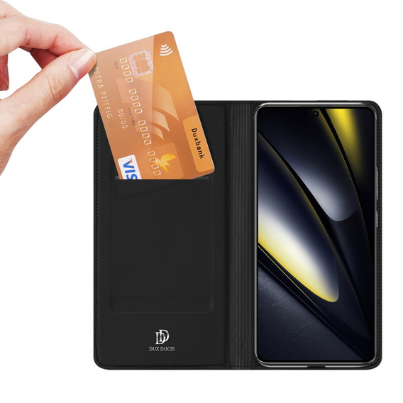 Dux Ducis Telefontok a Xiaomi Poco F6, Skinpro, fekete