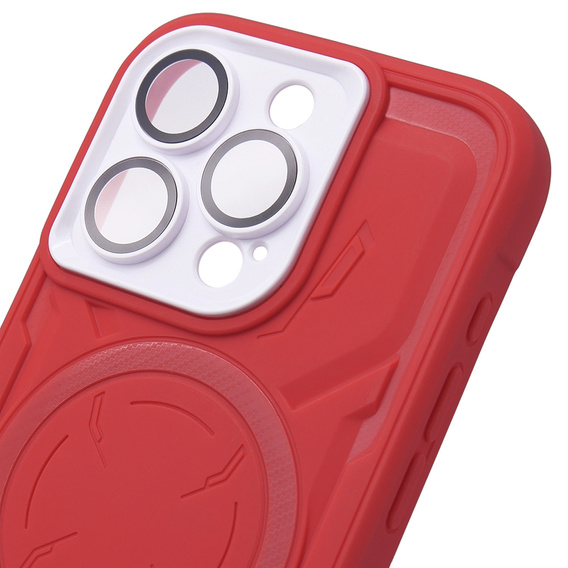 Tok iPhone 15 Pro, ERBORD Armor Mag, piros
