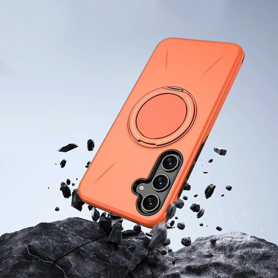 MagSafe tok állvánnyal Samsung Galaxy A57 5G készülékhez, narancssárga