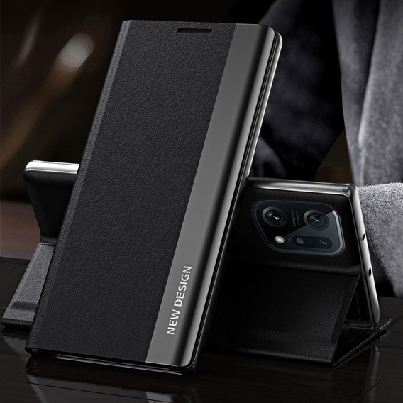 Pattintható tok a Oppo Find X5 Pro, Side Magnetic, fekete