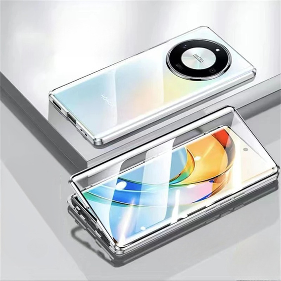 Tok Honor Magic 7 Lite, Magnetic Dual Glass, ezüst