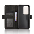 Pántos tok Xiaomi Redmi 15 5G / 4G, kártyahely, pénztárca, fekete