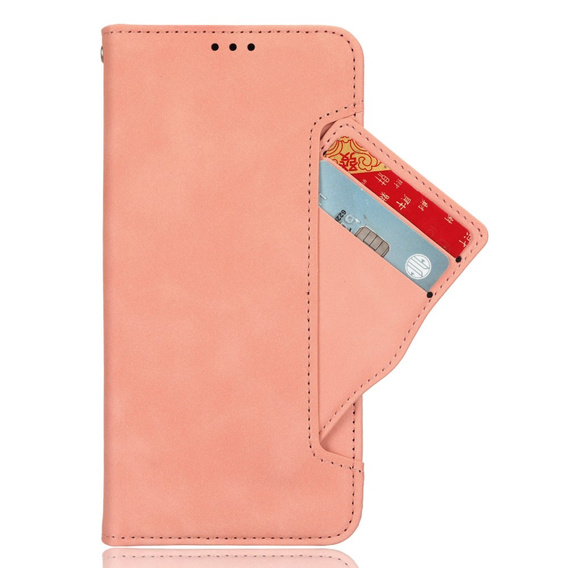 Pattintható tok a Xiaomi Redmi A3, Card Slot, rózsaszín