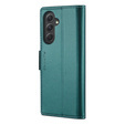 CASEME flip tok Samsung Galaxy A54 5G, Litchi Wallet, zöld