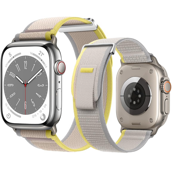 Nylon szíj az Apple Watch 1/2/3/4/4/5/6/7/8/9/10/SE/Ultra/Ultra 2 42/44/45/49MM órához