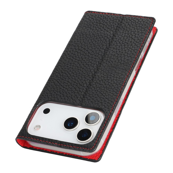 Litchi Skin Grain flip tok iPhone 17 Pro-hoz