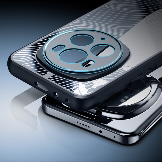 DuxDucis tok Honor Magic 6 Pro 5G, Aimo case, átlátszó / fekete