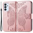 Pattintható tok a Samsung Galaxy M23 5G / M13, Butterfly, rózsaszín rose gold