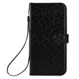Flap tok Xiaomi Redmi Note 14 4G, Wallet Rhombus, fekete