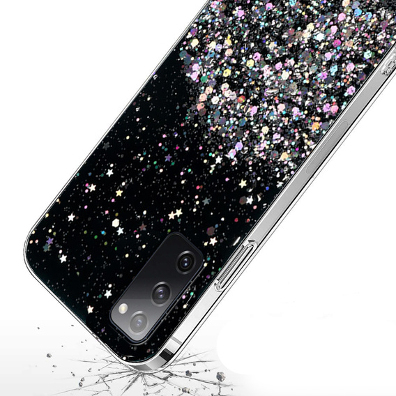 Telefontok a Samsung Galaxy S20 FE, Glittery, fekete