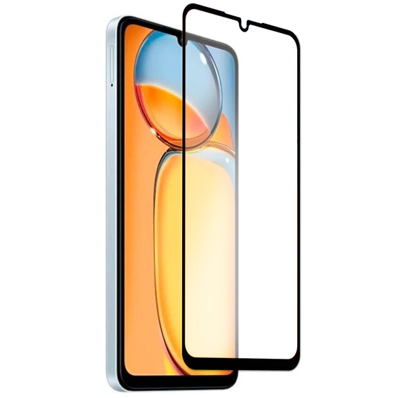 2x edzett üveg a Xiaomi Redmi 13C / Poco C65, ERBORD 3D teljes képernyő