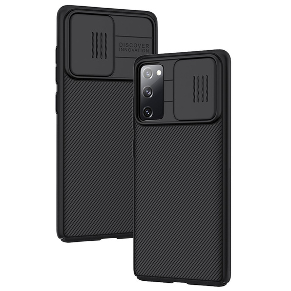 Tok Samsung Galaxy S20 FE, páncélozott Nillkin, CamShield Pro, fekete