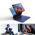 Billentyűzet tok Samsung Galaxy Tab S7 / S8, Dexnor Magnetic Keyboard Touchpad, kék