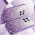 Tok Motorola Moto G56 5G, Glitter Flower, lila